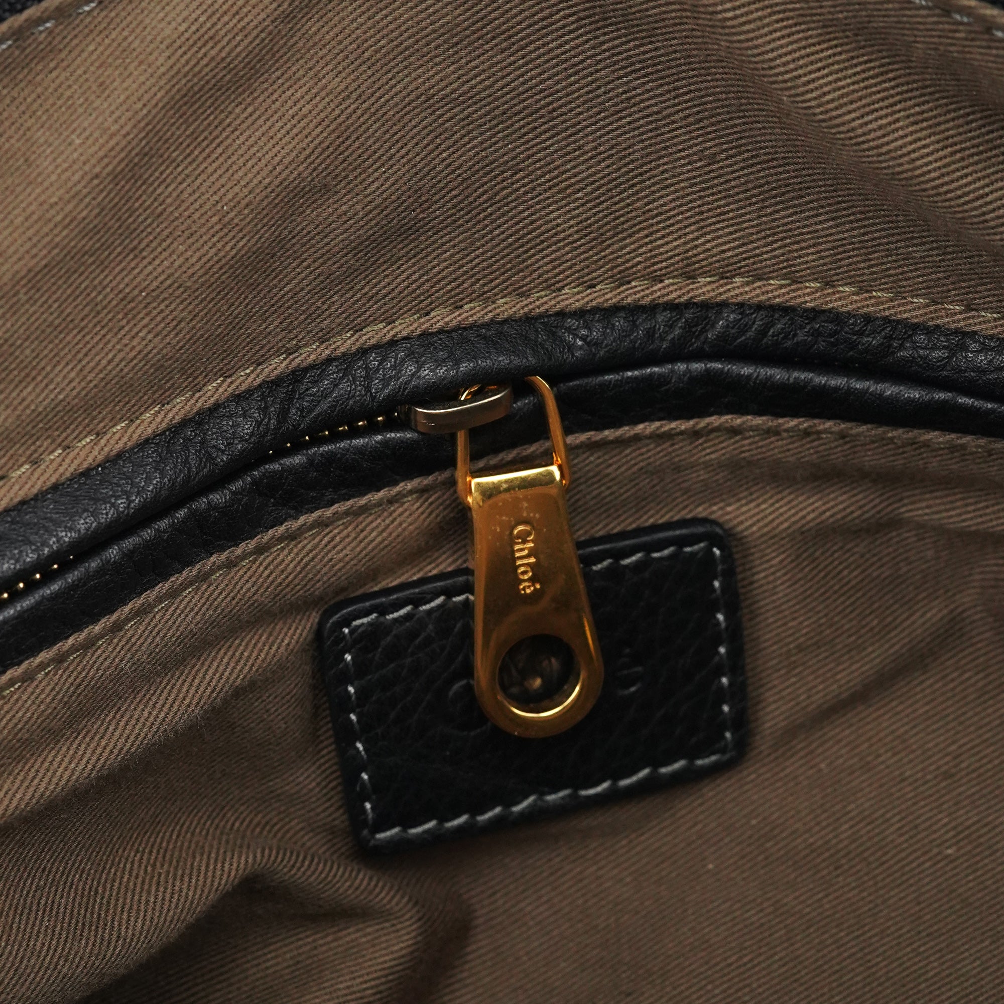 Chloé Sac porté épaule Marcie en cuir noir