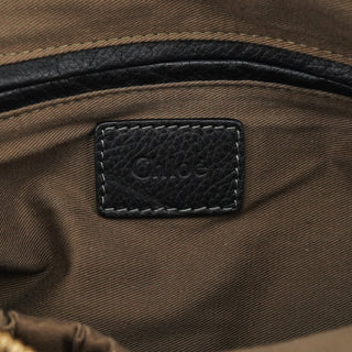 Chloe Black Leather Marcie Shoulder Bag