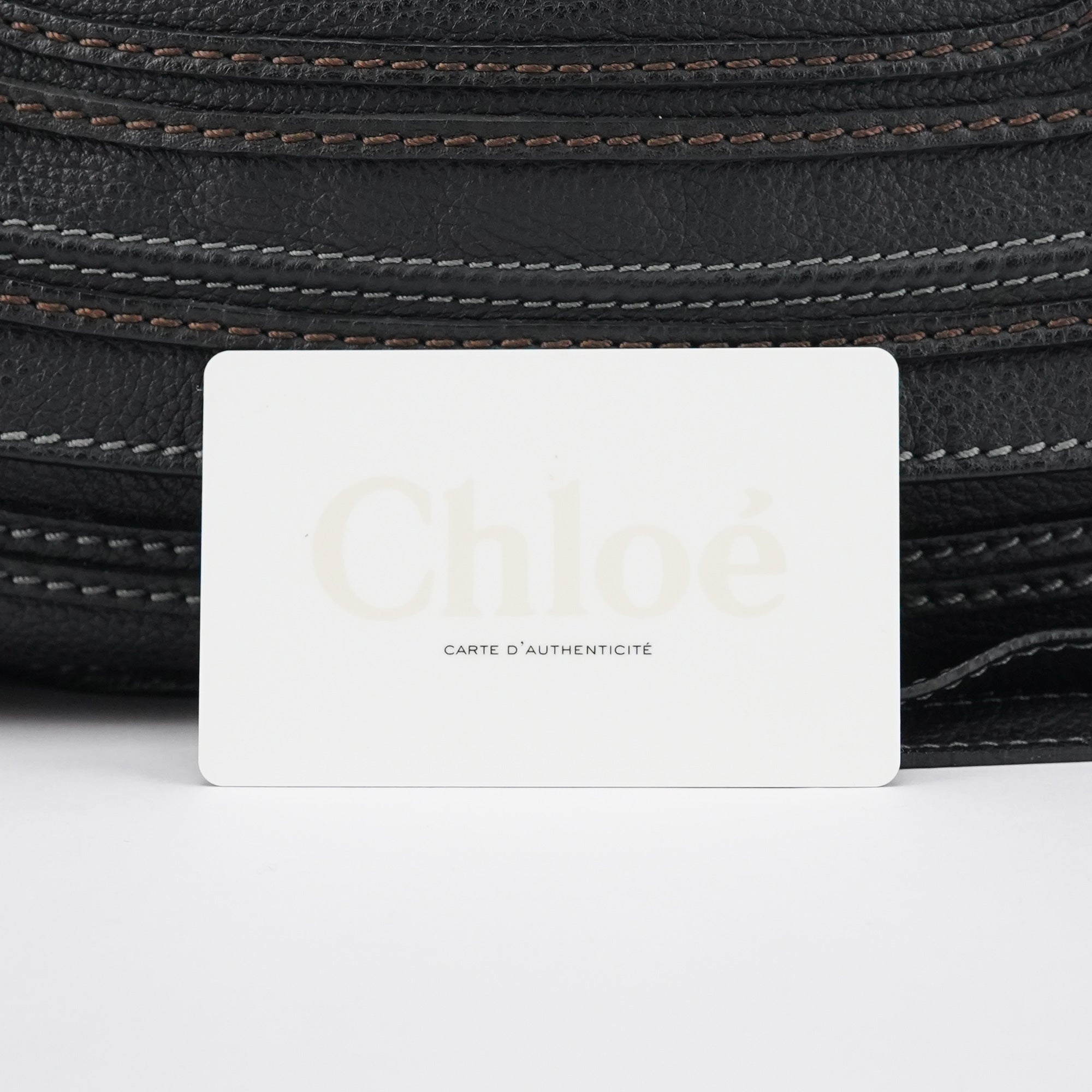 Chloé Sac porté épaule Marcie en cuir noir