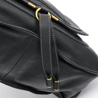 Chloe Black Leather Marcie Shoulder Bag