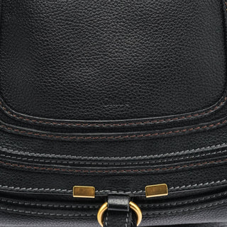 Chloe Black Leather Marcie Shoulder Bag