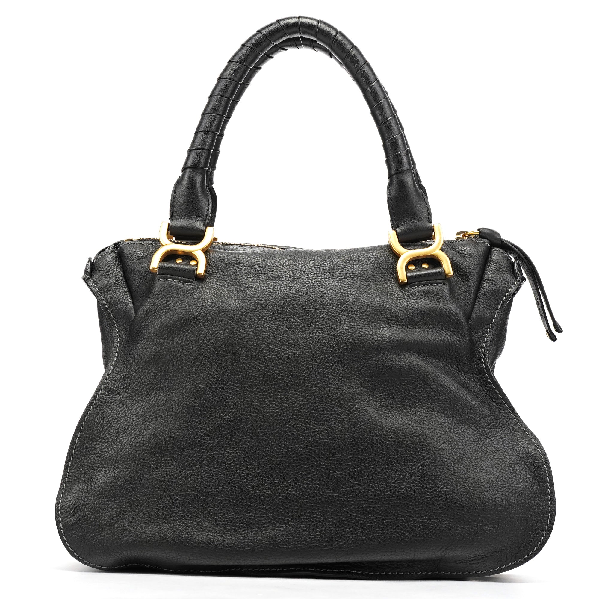Chloé Sac porté épaule Marcie en cuir noir