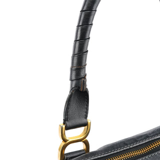 Chloe Black Leather Marcie Shoulder Bag