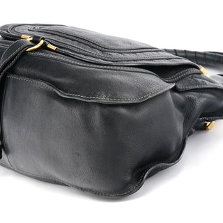 Chloe Black Leather Marcie Shoulder Bag