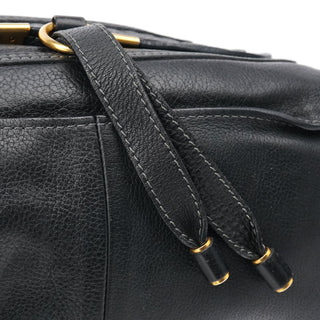 Chloe Black Leather Marcie Shoulder Bag