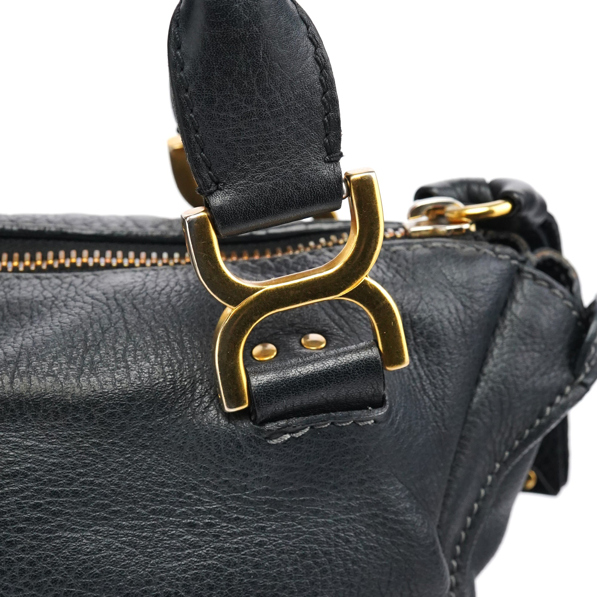 Chloé Sac porté épaule Marcie en cuir noir