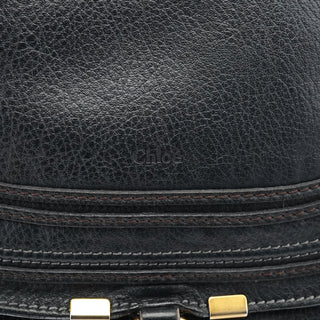 Chloe Black Leather Marcie Shoulder Bag