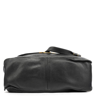Chloe Black Leather Marcie Shoulder Bag