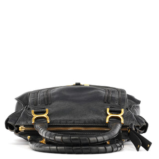 Chloe Black Leather Marcie Shoulder Bag