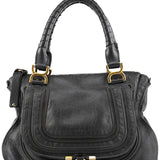 Chloé Sac porté épaule Marcie en cuir noir