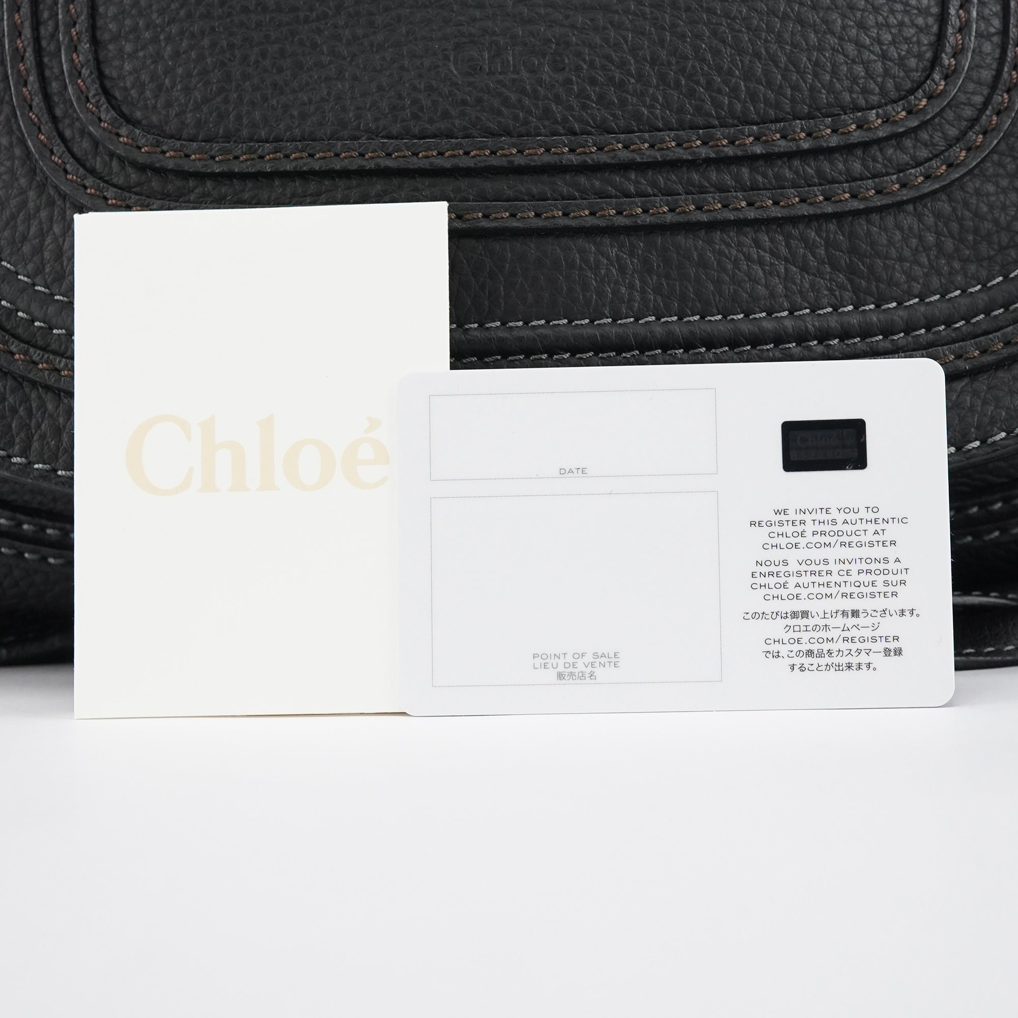 Chloé Marcie Schultertasche aus schwarzem Leder
