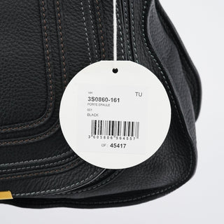 Chloe Black Leather Marcie Shoulder Bag