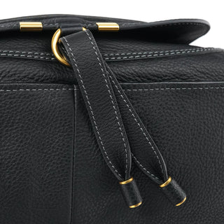Chloe Black Leather Marcie Shoulder Bag