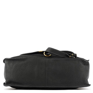 Chloe Black Leather Marcie Shoulder Bag