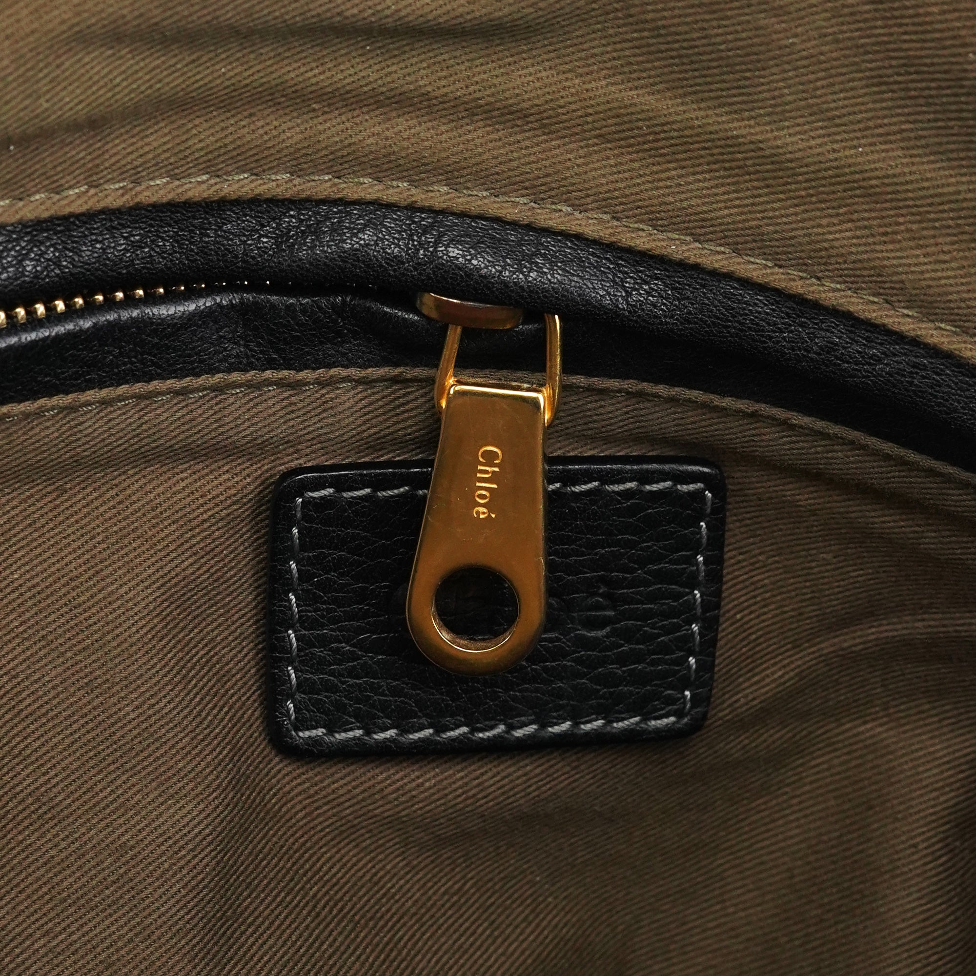 Chloe Black Leather Marcie Shoulder Bag