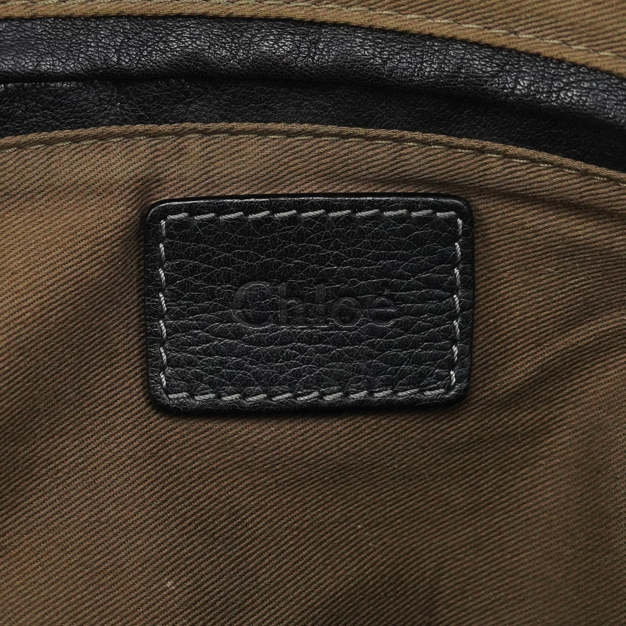 Chloe Black Leather Marcie Shoulder Bag