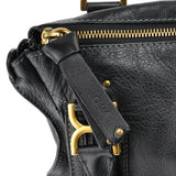 Chloe Black Leather Marcie Shoulder Bag