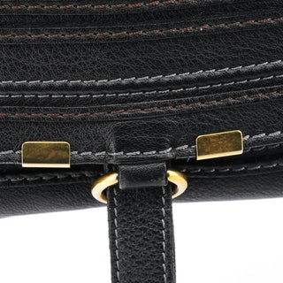 Chloe Black Leather Marcie Shoulder Bag