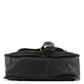 Chloe Black Leather Marcie Shoulder Bag