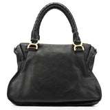 Chloe Black Leather Marcie Shoulder Bag