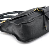 Chloé Black Leather Marcie Shoulder Bag