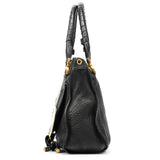 Chloé Black Leather Marcie Shoulder Bag