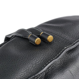 Chloé Black Leather Marcie Tote Bag