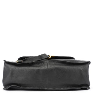 Chloé Black Leather Marcie Tote Bag
