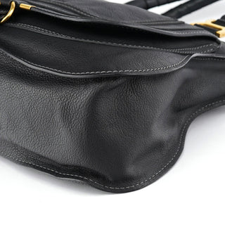 Chloé Black Leather Marcie Tote Bag