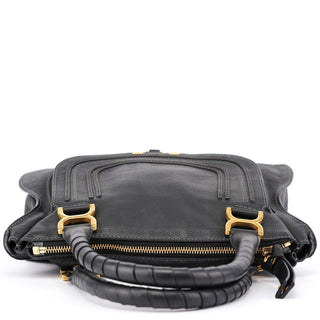 Chloé Black Leather Marcie Tote Bag