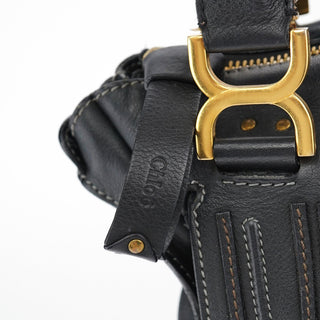 Chloé Black Leather Marcie Tote Bag