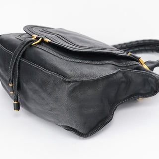 Chloé Black Leather Marcie Tote Bag