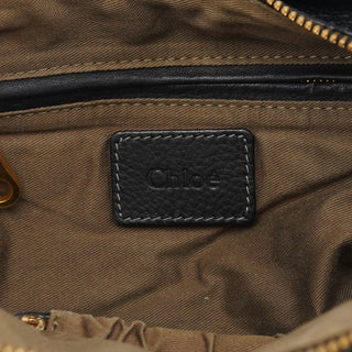 Chloé Black Leather Marcie Tote Bag