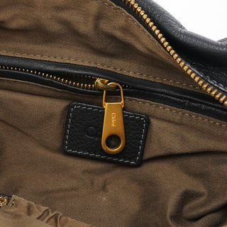 Chloé Black Leather Marcie Tote Bag
