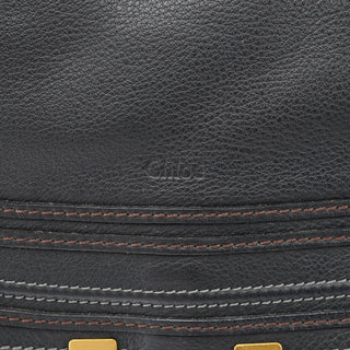 Chloé Black Leather Marcie Tote Bag