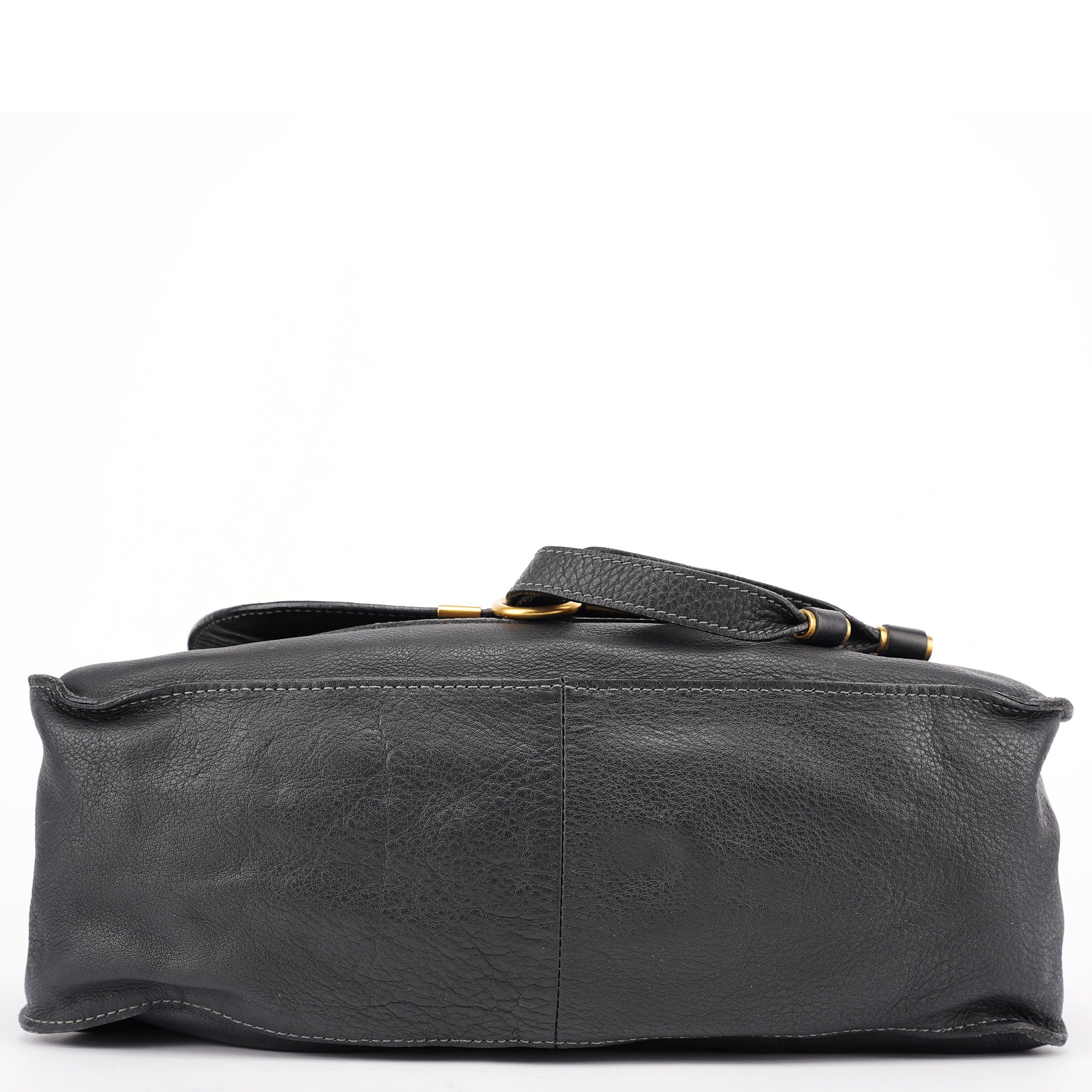 Chloé Black Leather Marcie Tote Bag
