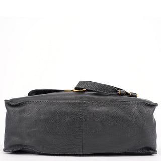 Chloé Black Leather Marcie Tote Bag