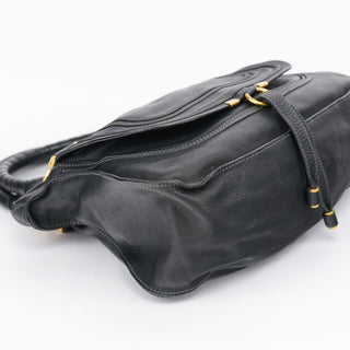 Chloé Black Leather Marcie Tote Bag