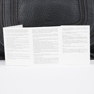 Chloe Black Leather Marcie Tote Bag