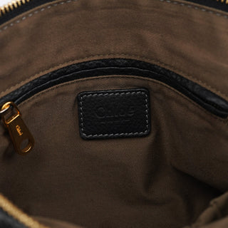 Chloe Black Leather Marcie Tote Bag