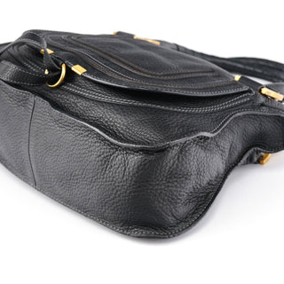 Chloe Black Leather Marcie Tote Bag