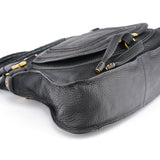 Chloe Black Leather Marcie Tote Bag