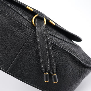 Chloe Black Leather Marcie Tote Bag