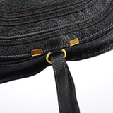Chloe Black Leather Marcie Tote Bag