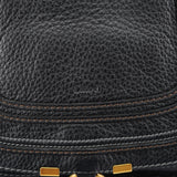 Chloe Black Leather Marcie Tote Bag