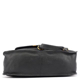 Chloe Black Leather Marcie Tote Bag