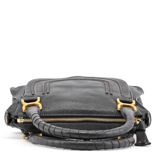 Chloe Black Leather Marcie Tote Bag