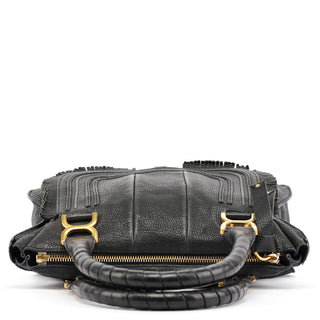 Chloe Black Leather Marcie Tote Bag
