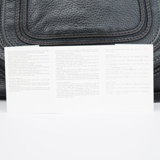 Chloe Black Leather Marcie Tote Bag