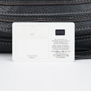 Chloe Black Leather Marcie Tote Bag